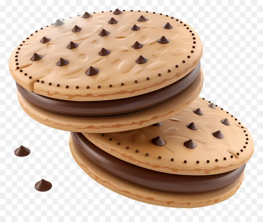 Biscoitos De Chocolate，Sobremesa PNG