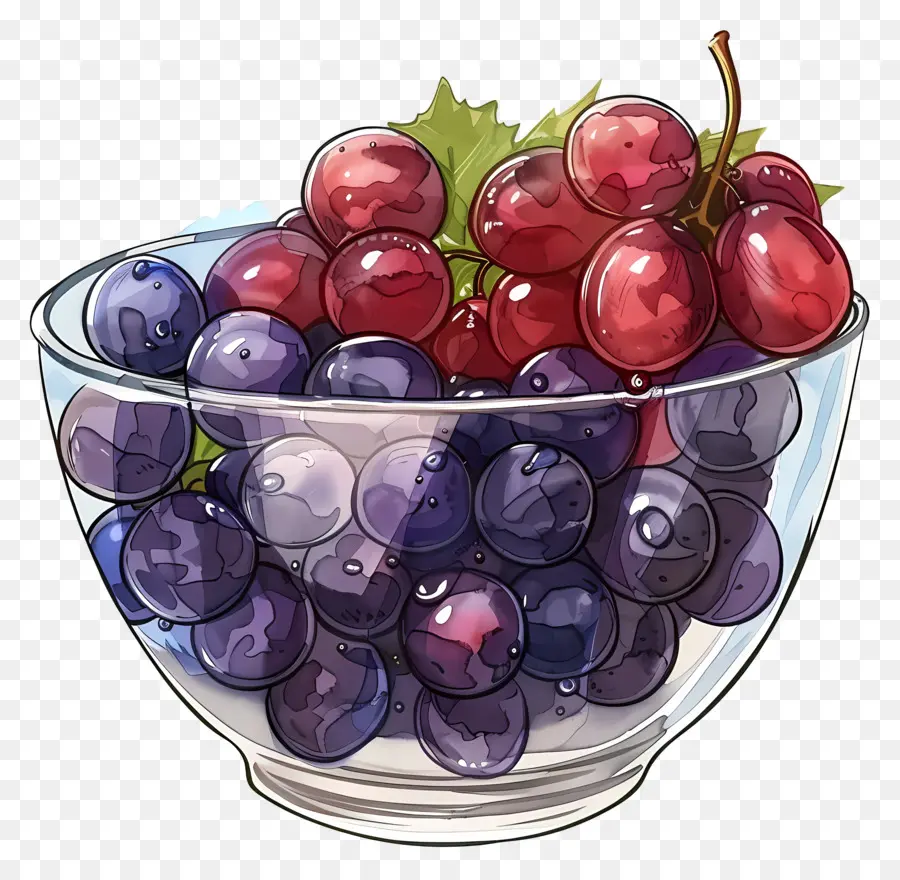 Tigela De Uvas，Uvas PNG