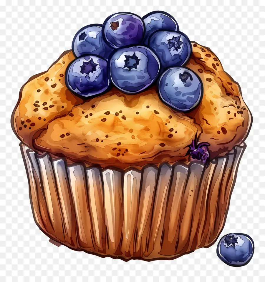 Muffin De Mirtilo，Mirtilo PNG