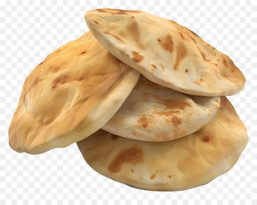 Pão Pita，Pão Achatado PNG