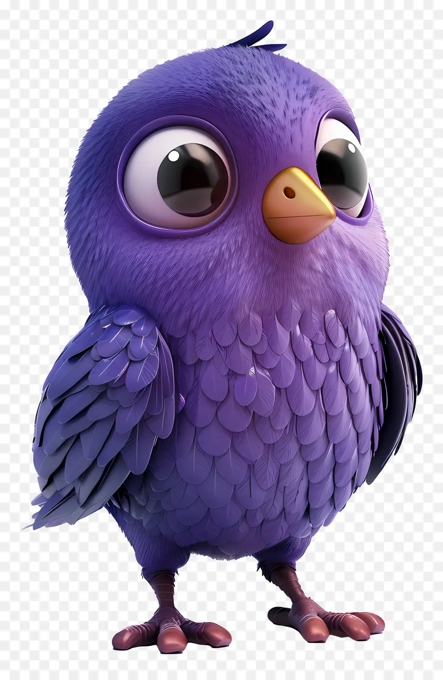 Pássaro Roxo，Bonitinho PNG