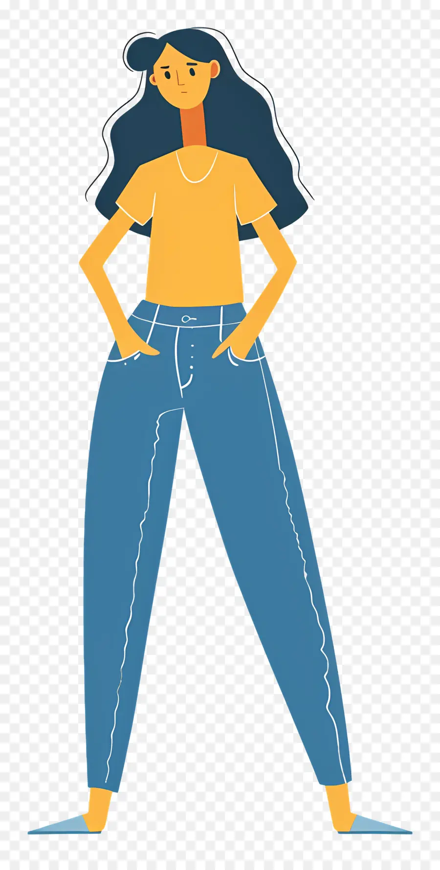 Mulher De Jeans，Mulher PNG