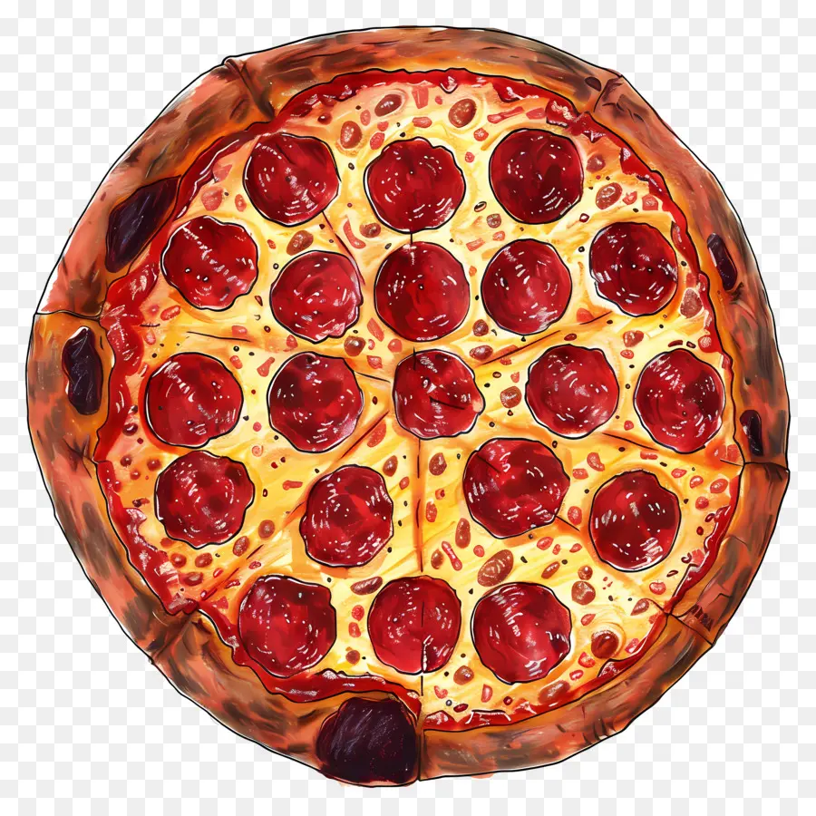 Pizza De Calabresa，Pizza PNG