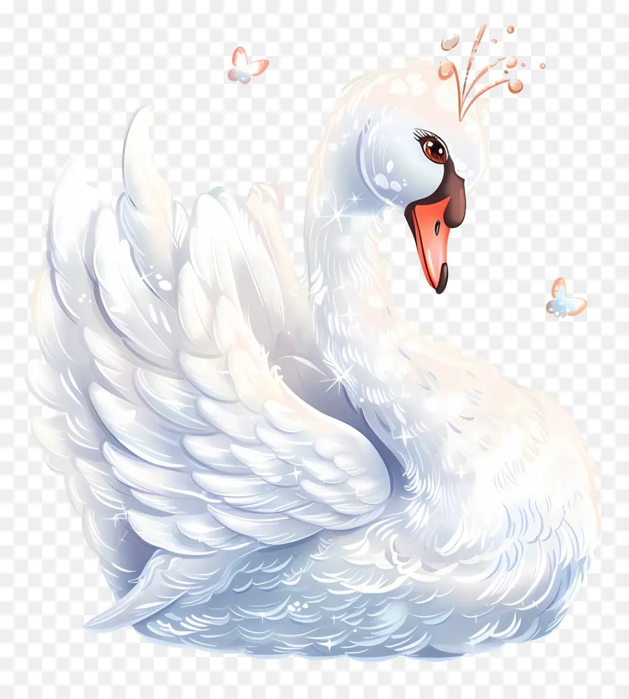 Cisne Fofo，Cisne Branco PNG