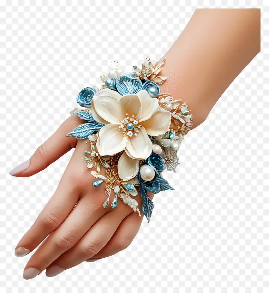 Flor De Pulso De Baile，Pulseira PNG