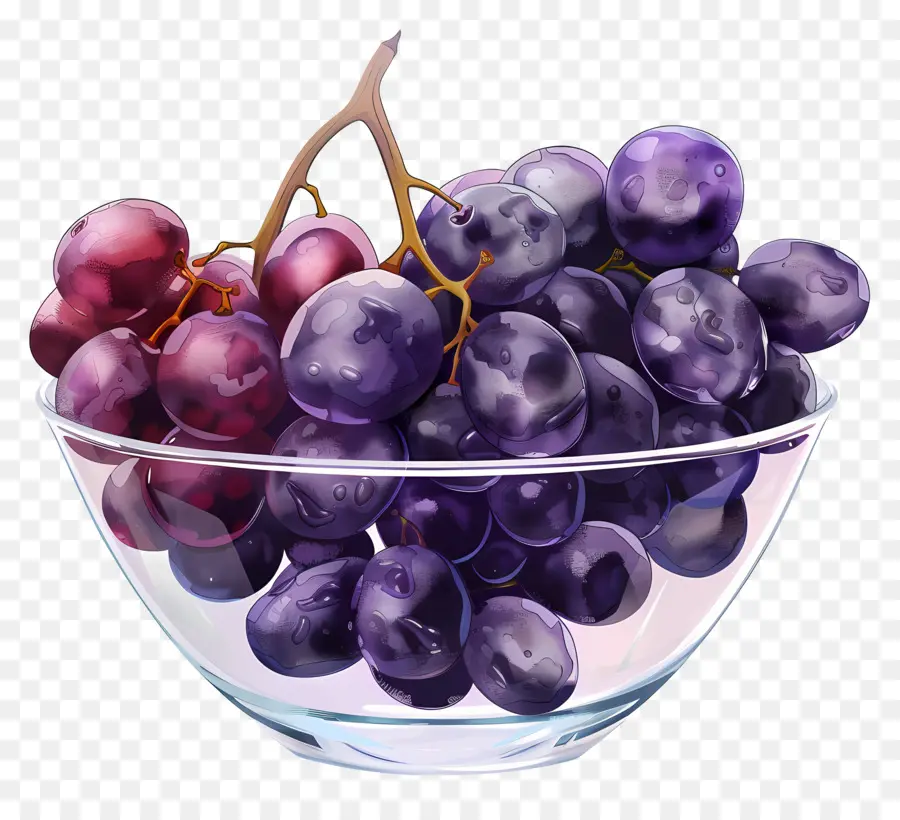 Tigela De Uvas，Uvas PNG