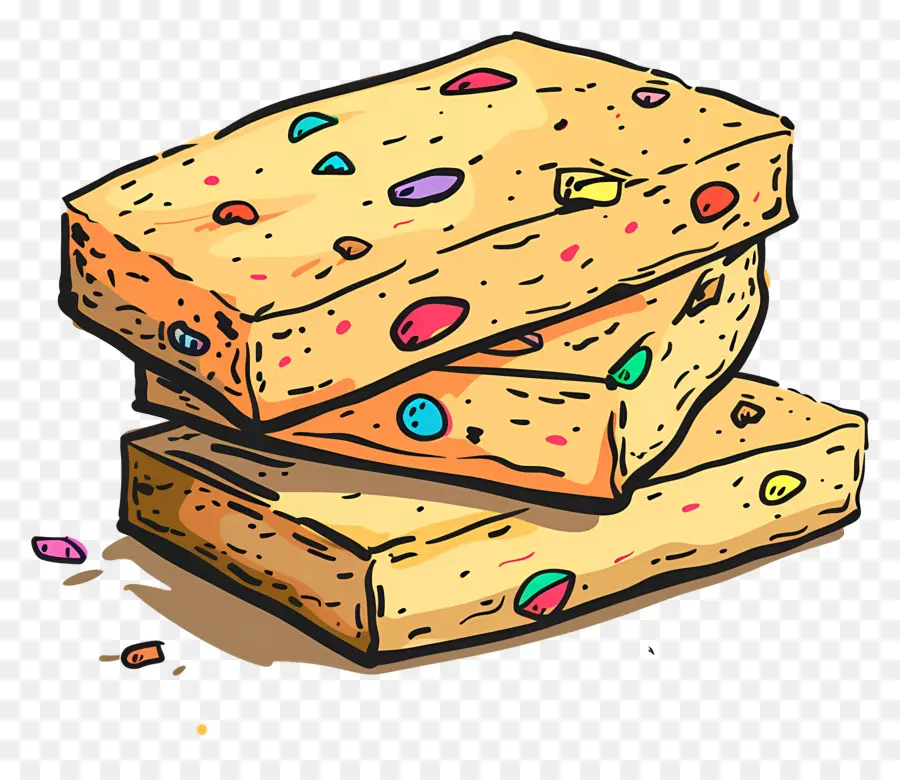 Biscoito Amanteigado，Biscoitos Coloridos PNG