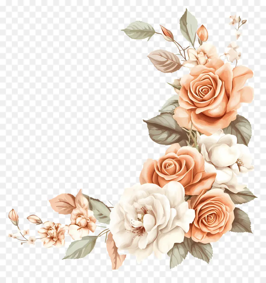 Canto Do Casamento，Rosas Brancas PNG