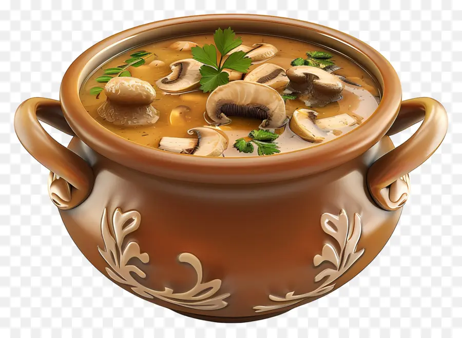 Sopa De Cogumelos，Marrom PNG