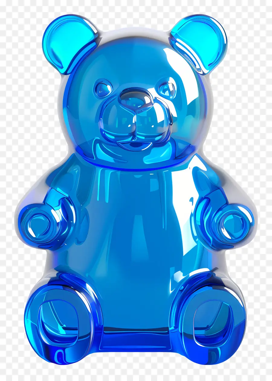 Ursinho De Goma，Urso Azul PNG