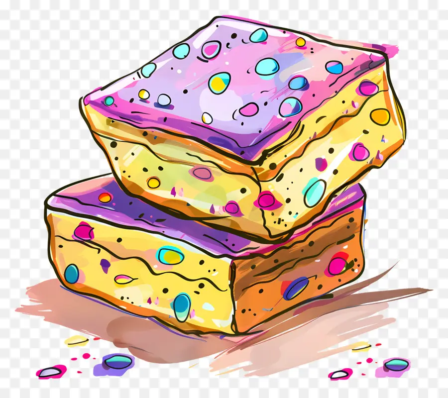 Biscoito Amanteigado，Bolos Coloridos PNG