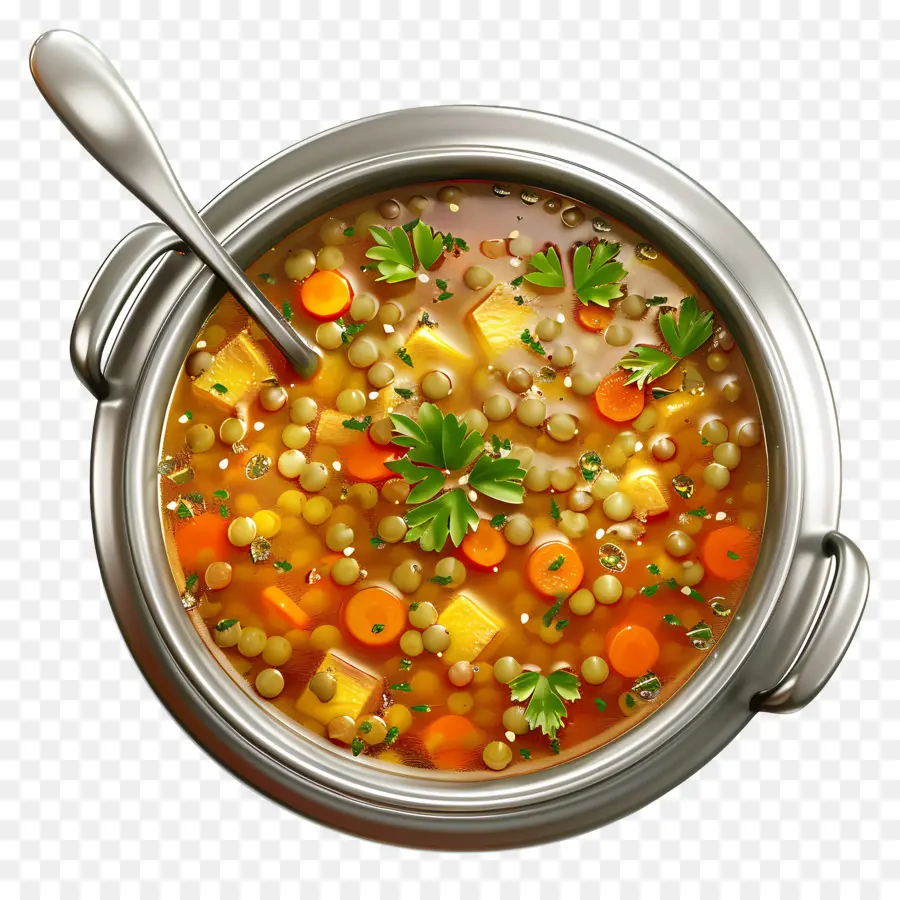 Sopa De Lentilha，Sopa De Legumes PNG