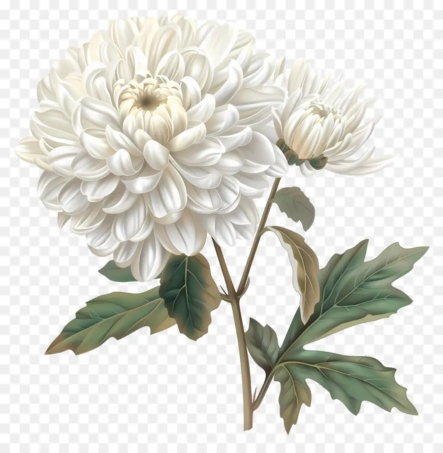 Flores De Crisântemo Branco，Crisântemos Brancos PNG