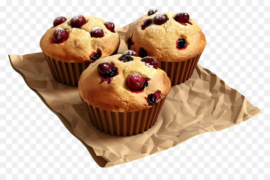 Muffins De Cranberry，Muffins De Framboesa PNG