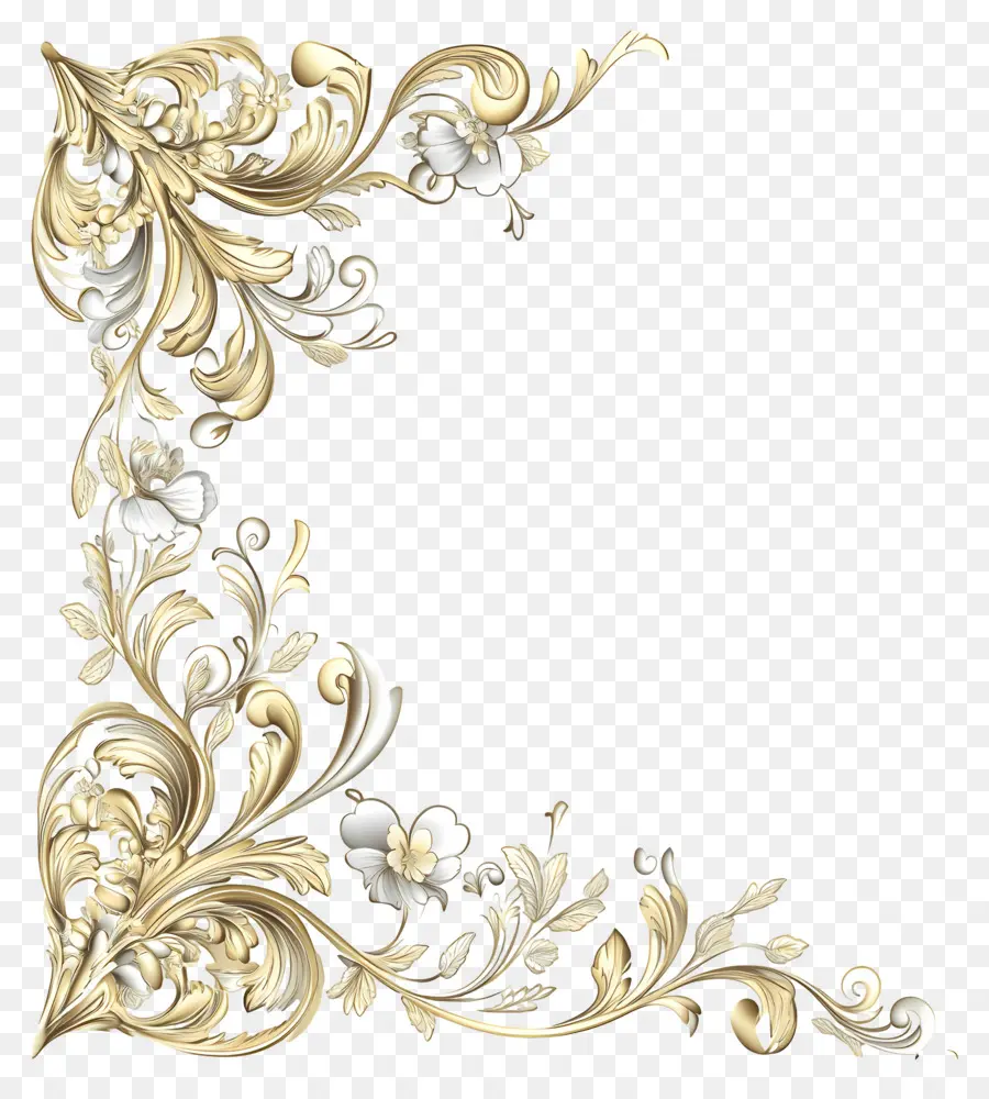 Canto，Ornamento Dourado PNG