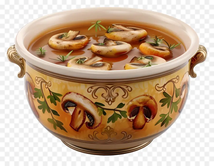 Sopa De Cogumelos，Tigela PNG