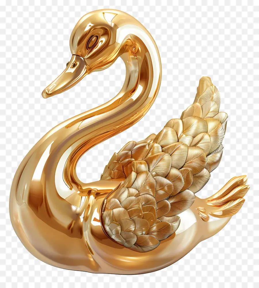 Cisne Dourado，Pássaro PNG