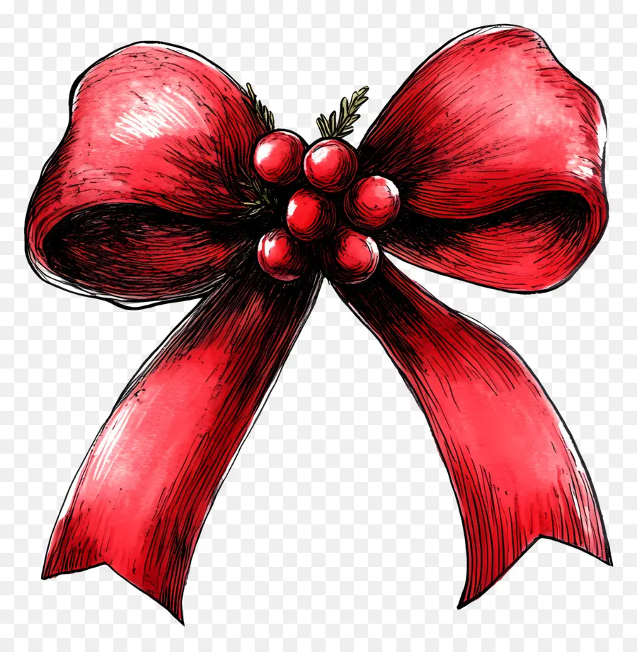 Fita De Natal，Laço Vermelho PNG