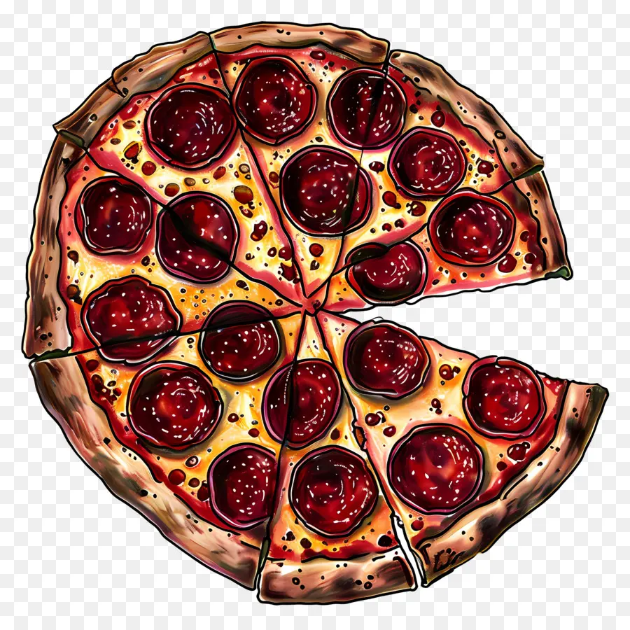 Pizza De Calabresa，Pizza PNG