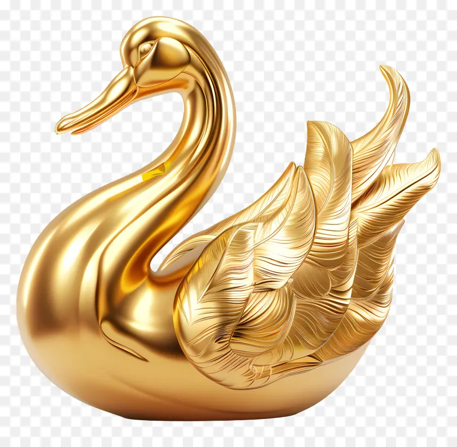 Cisne Dourado，Pássaro PNG