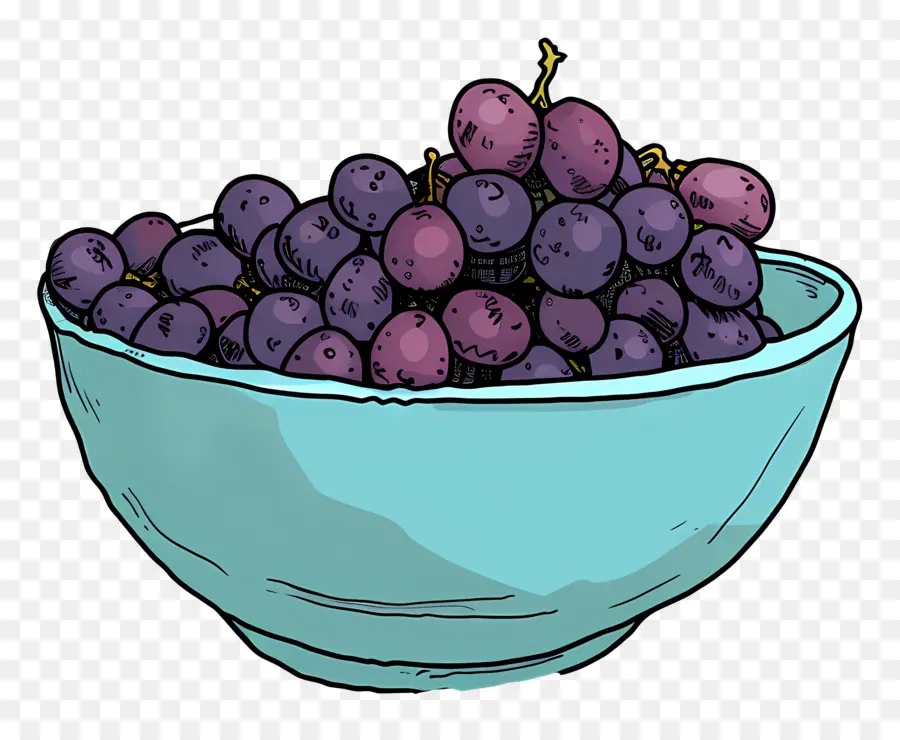 Tigela De Uvas，Uvas PNG