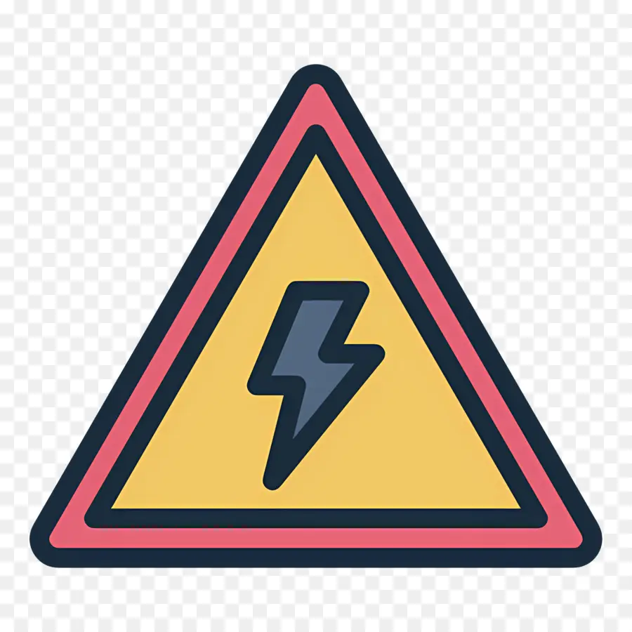 Aviso Elétrico，Sinal De Alerta Elétrico PNG