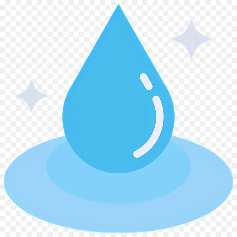 Gota De água，Gota De água Azul PNG