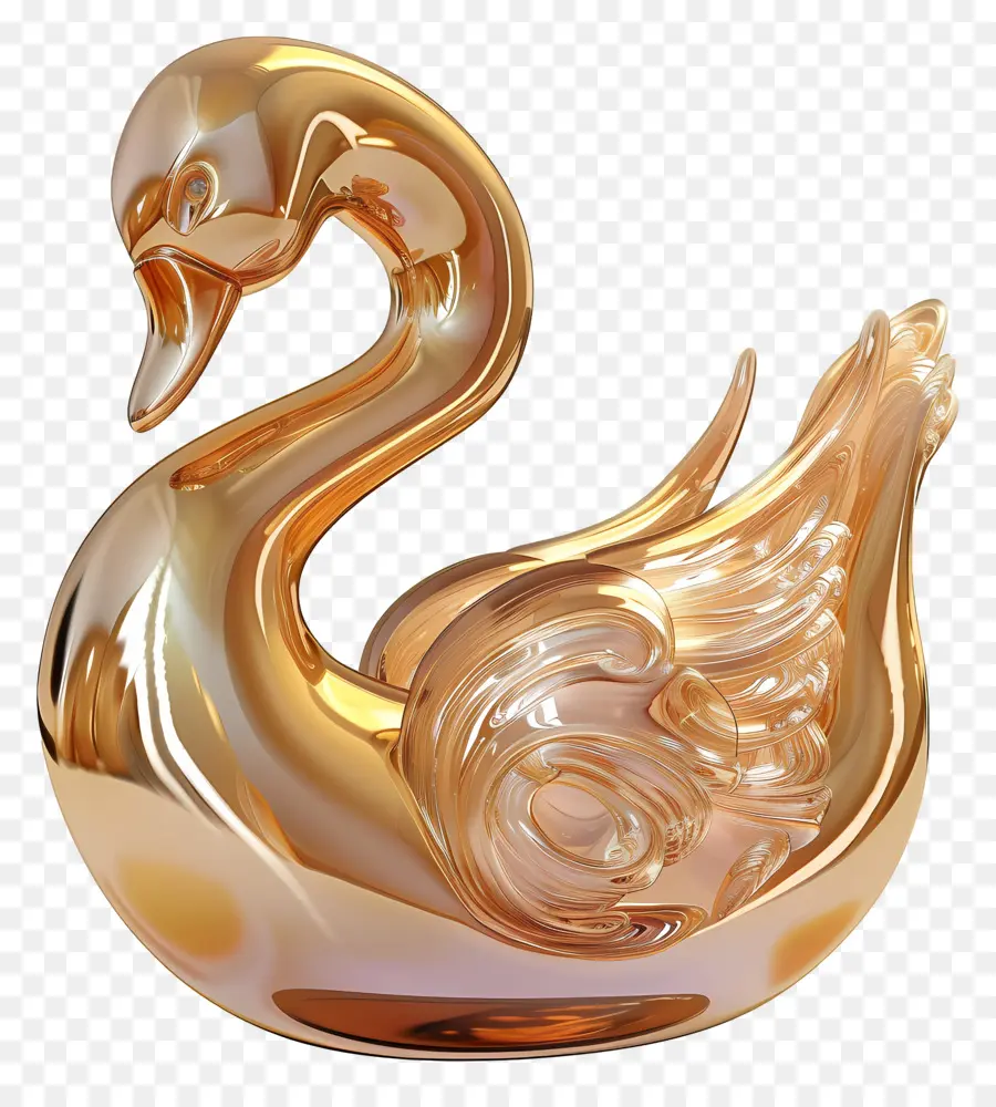 Cisne Dourado，Pássaro PNG