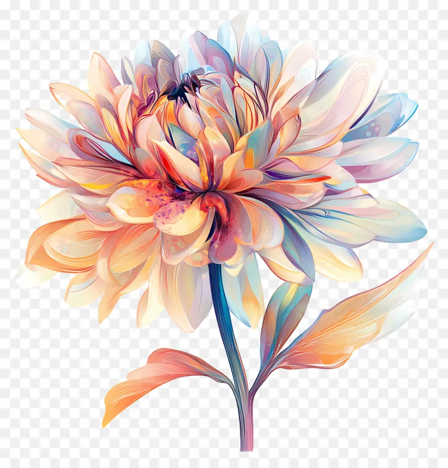 Bom Dia，Flores Coloridas PNG