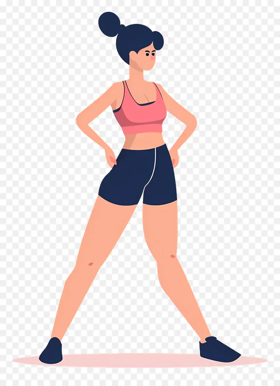 Mulher Fitness，Mulher Em Roupas Esportivas PNG