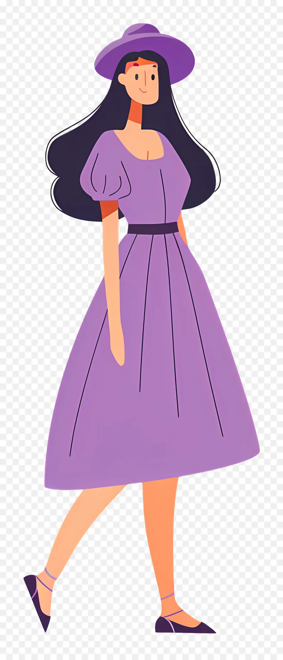 Mulher De Roxo，Mulher De Vestido Roxo PNG