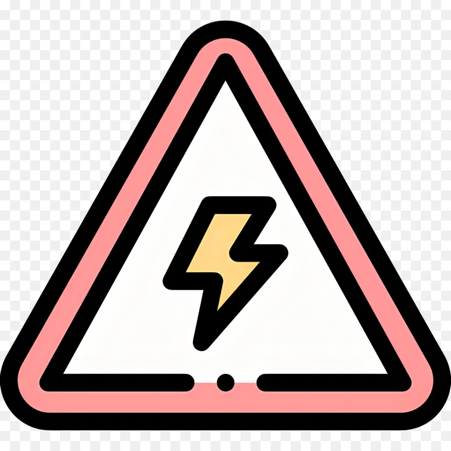 Aviso Elétrico，Sinal De Alerta Elétrico PNG