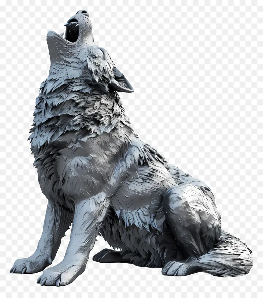 Lobo Uivando，Lobo Uivante PNG