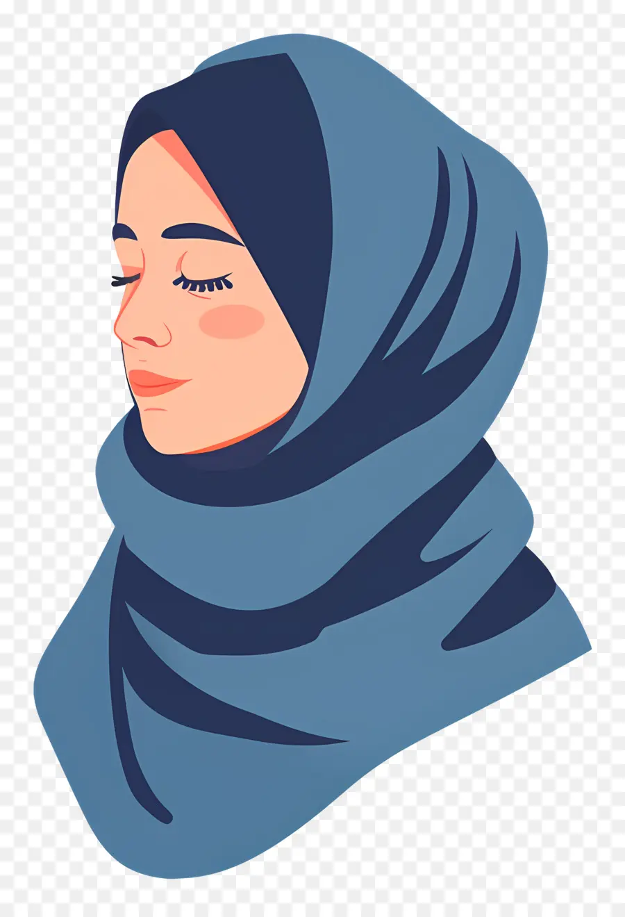 Mulher Em Hijab，Perfil PNG