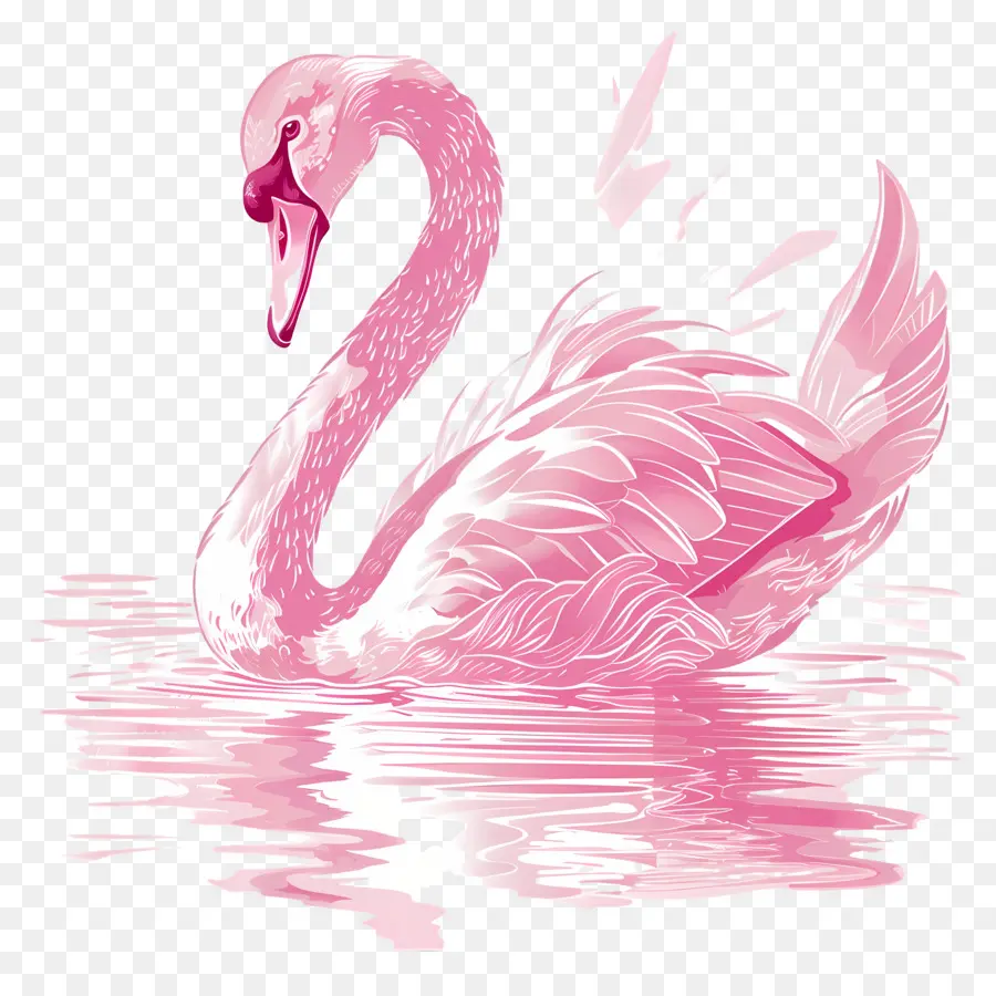 Cisne Rosa，Pássaro PNG