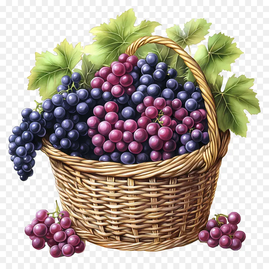 Uva，Cesta De Uvas PNG