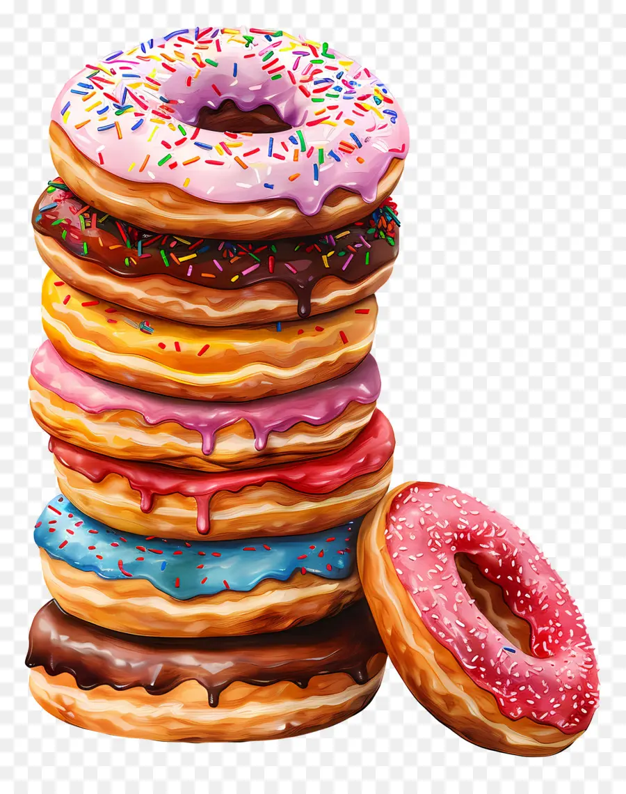 Pilha De Donuts，Donuts PNG