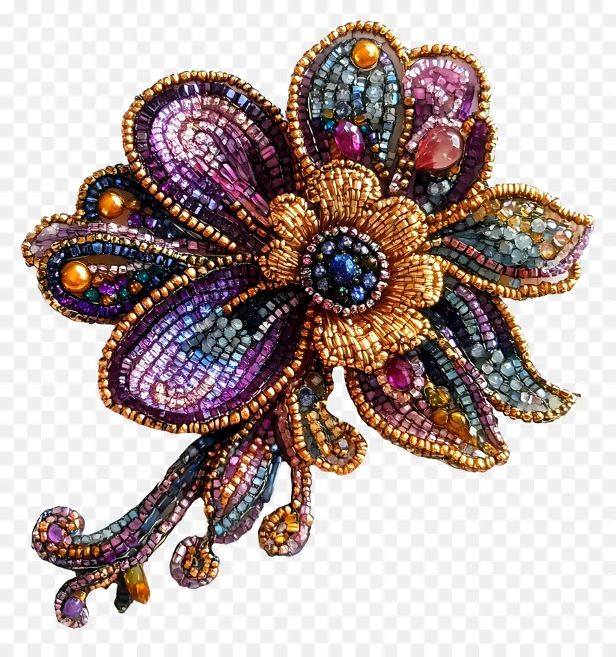 Broche，Flor Frisada PNG