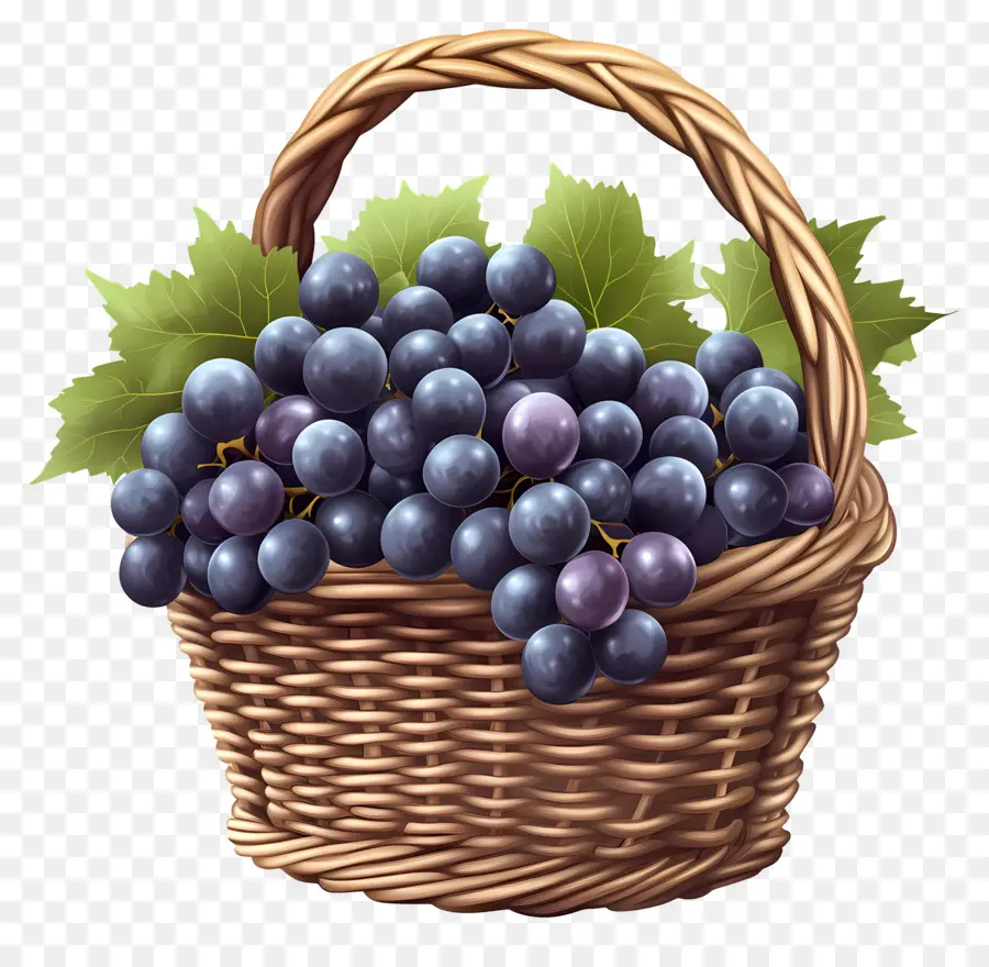 Uva，Cesta De Uvas PNG