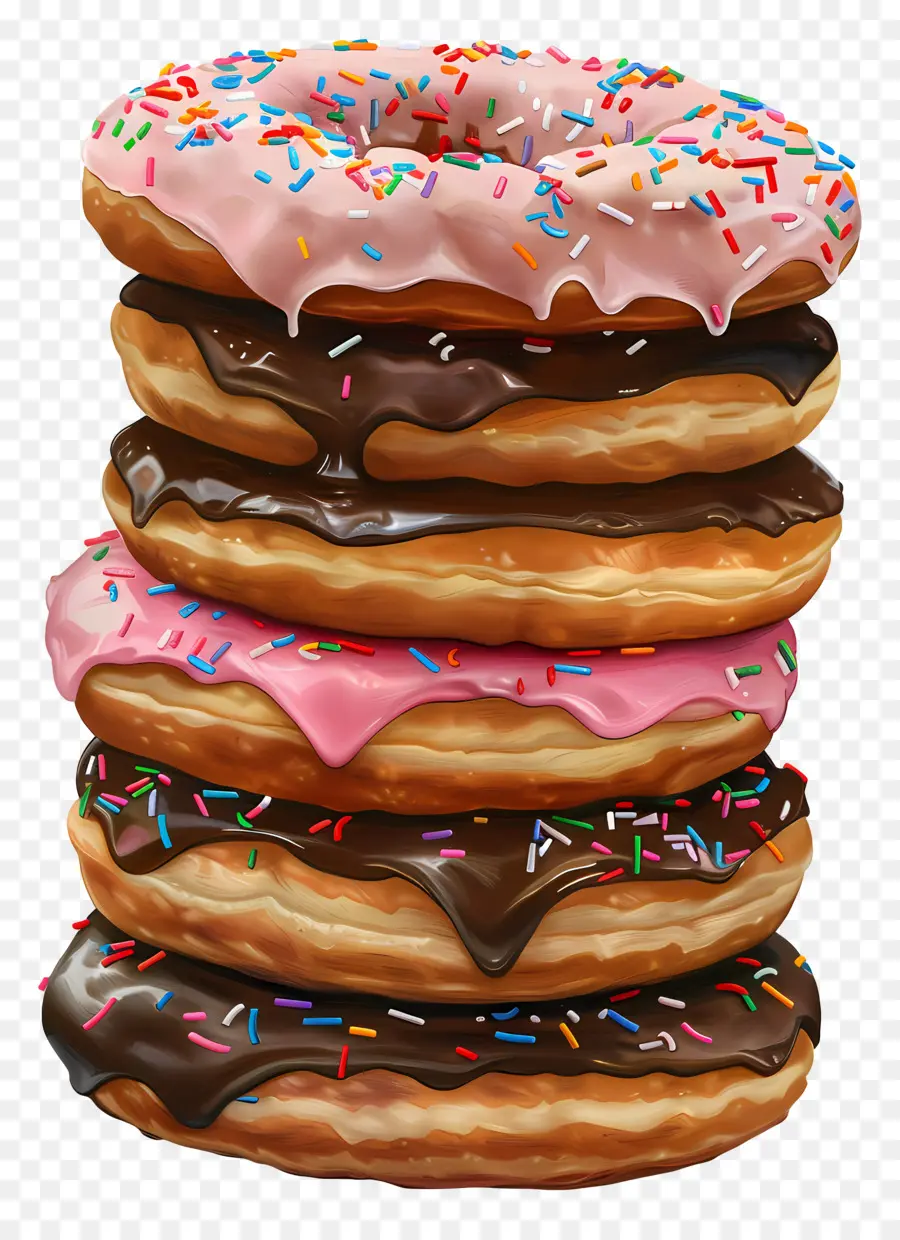 Pilha De Donuts，Donuts Empilhados PNG