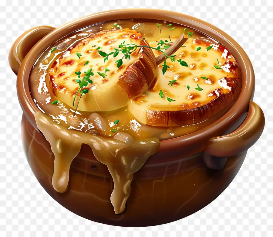 Sopa De Cebola Francesa，Sopa PNG