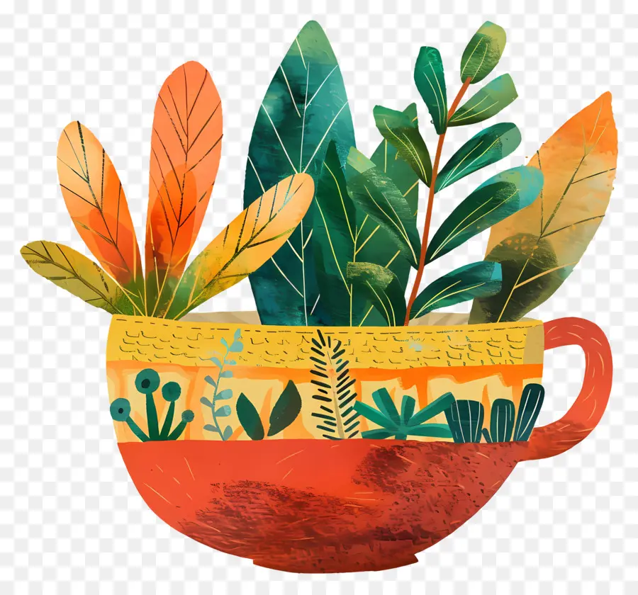 Vaso De Plantas，Copo Com Plantas PNG