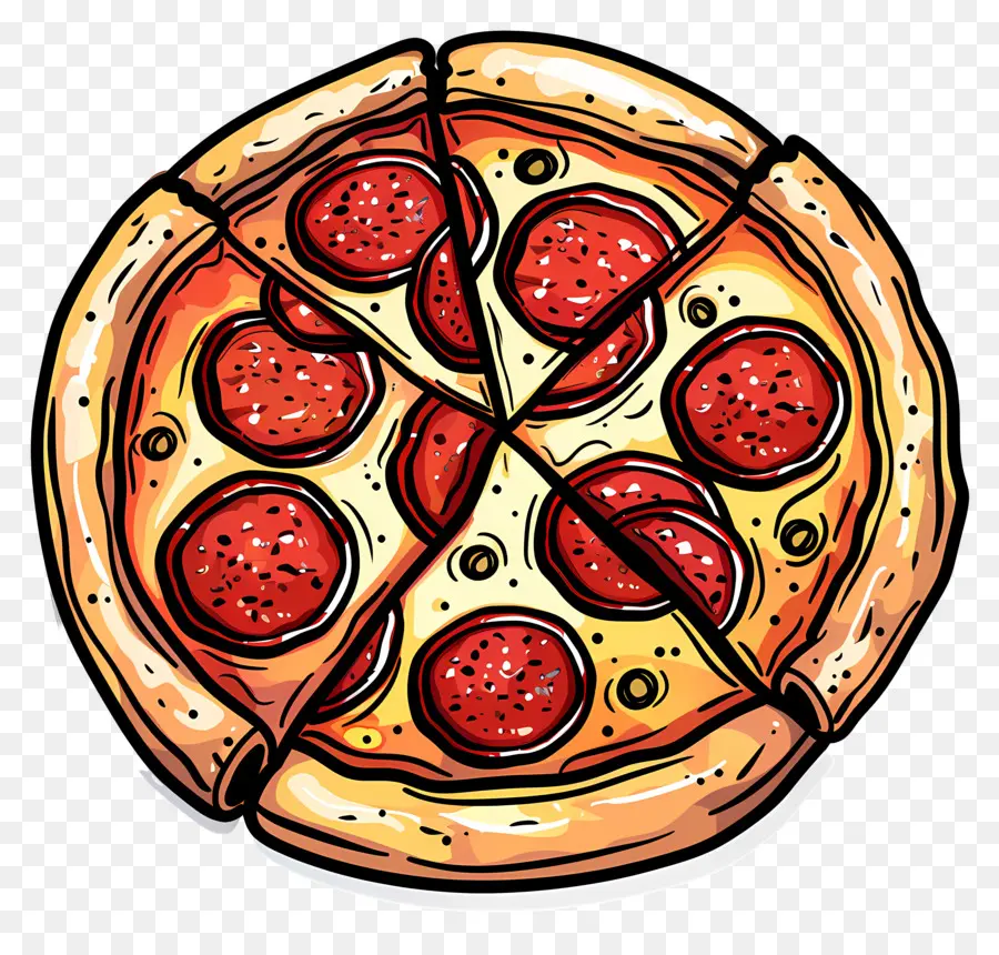 Pizza De Calabresa，Pizza PNG