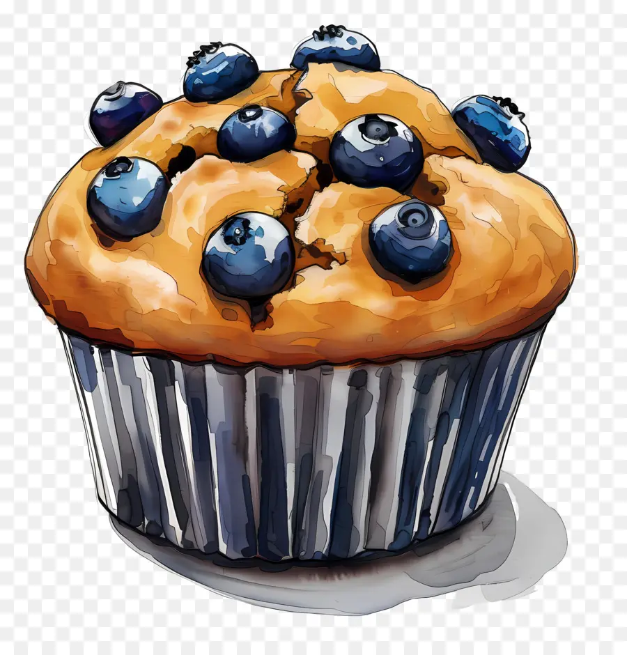 Muffin De Mirtilo，Mirtilo PNG