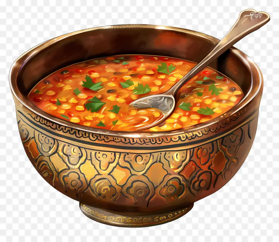 Sopa De Lentilha，Tigela De Sopa PNG