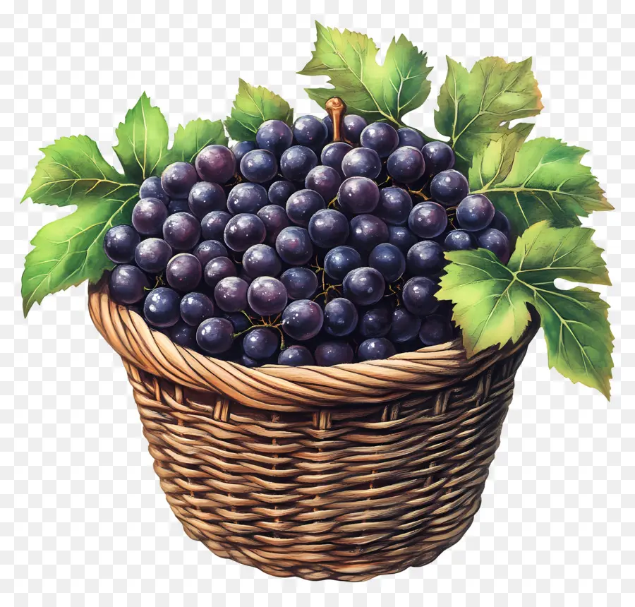 Uva，Cesta De Uvas PNG