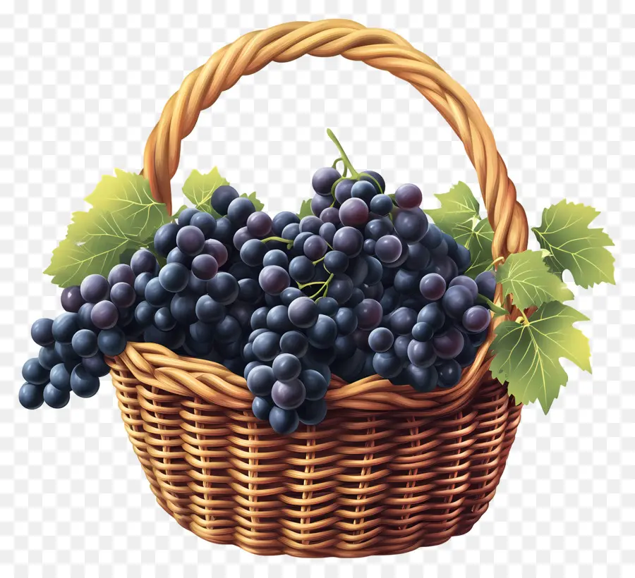 Uva，Cesta De Uvas PNG