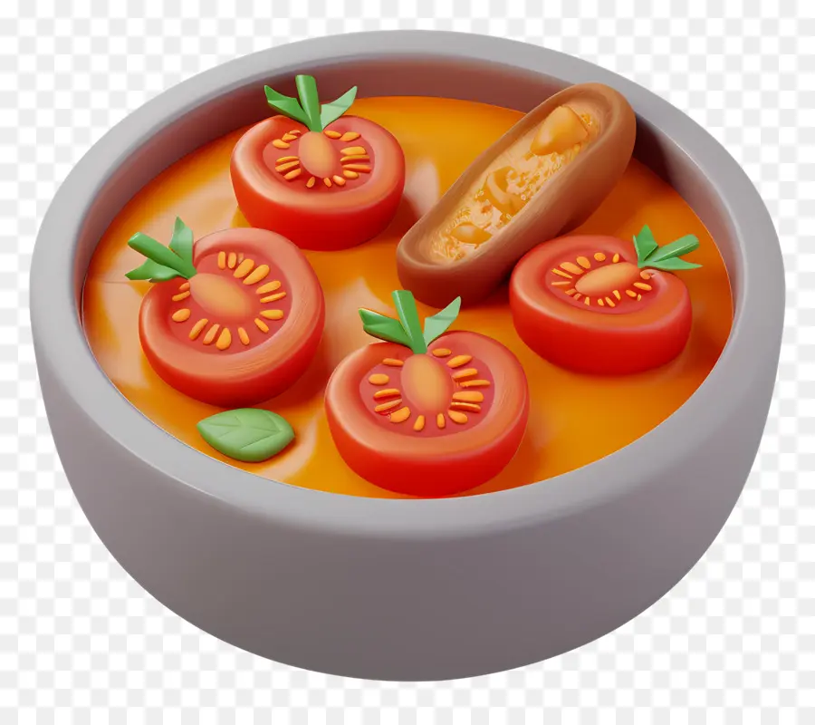 Sopa De Tomate，Tigela PNG