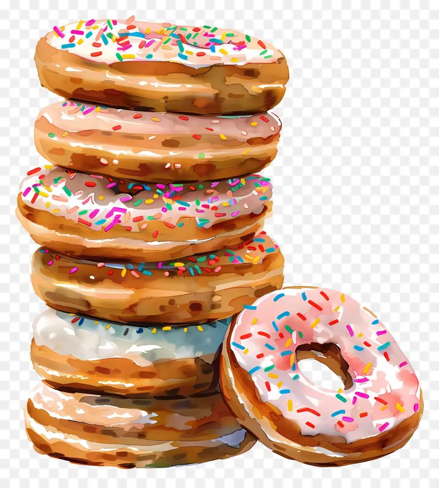 Pilha De Donuts，Donuts PNG