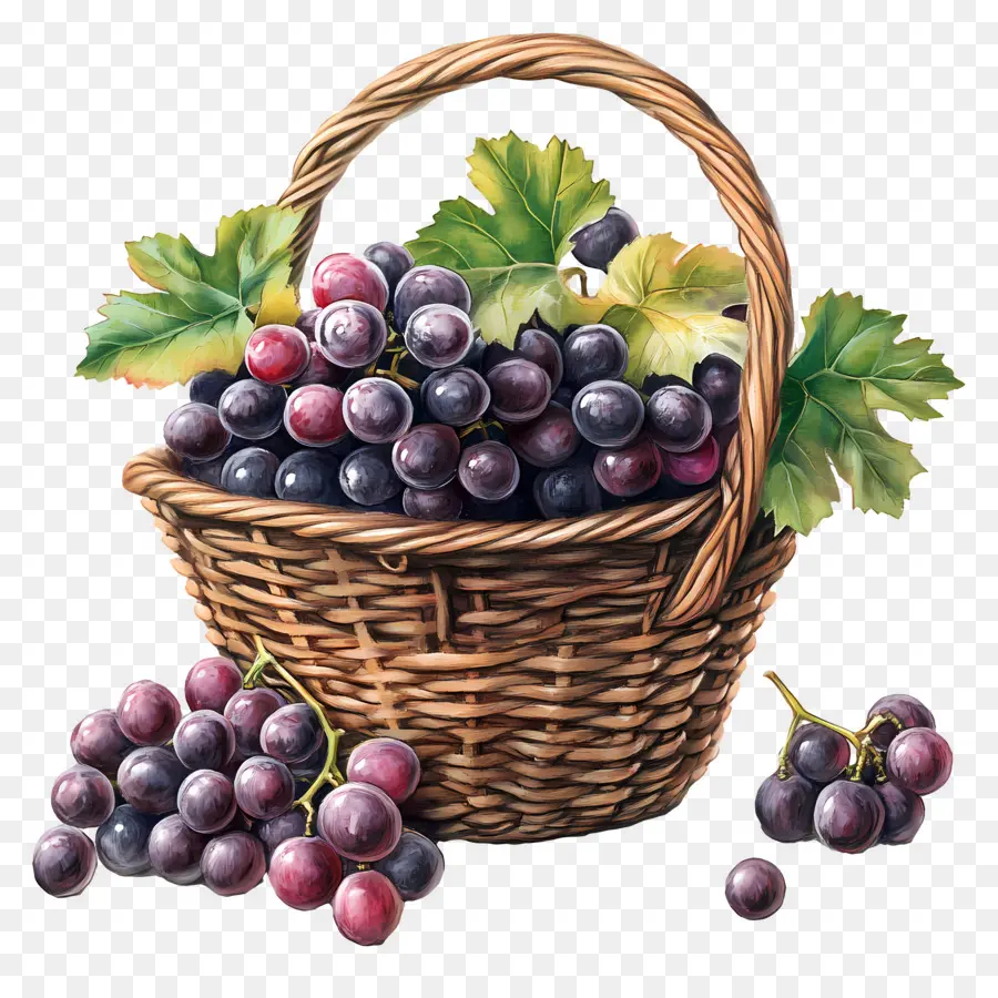 Uva，Cesta De Uvas PNG